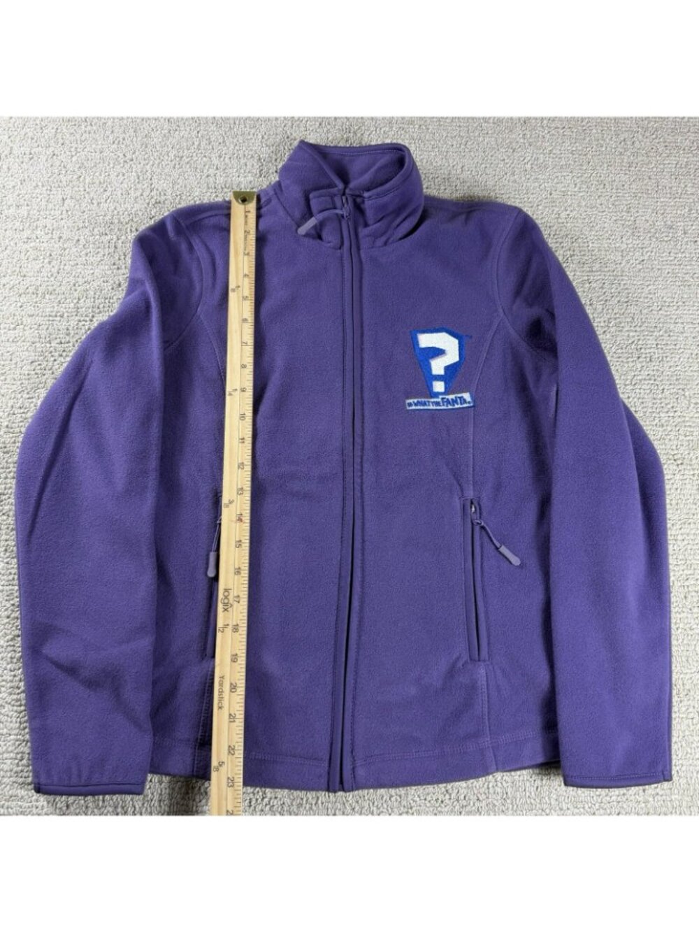 FANTA by Coca-Cola What The Fanta Fleece Jacket Purple Women’s Size Small - Picture 4 of 7